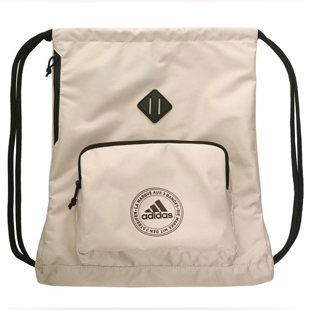 Adidas 3S Classic Sackpack- Beige/NWT
